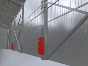warehouse hall Modelo 3D