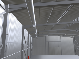 warehouse hall Modelo 3D