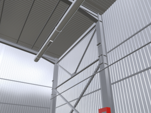 warehouse hall Modelo 3D