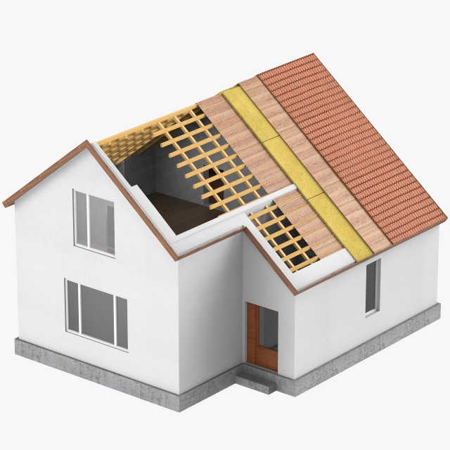 house 1 3D-Modell .c4d .max .obj .3ds .fbx .stl .blend 