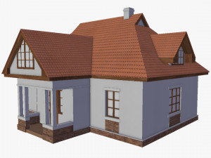 house 2 model Model 3D