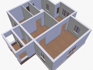house 2 model Model 3D