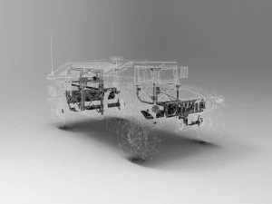 hummer hmmwv 3D Модель