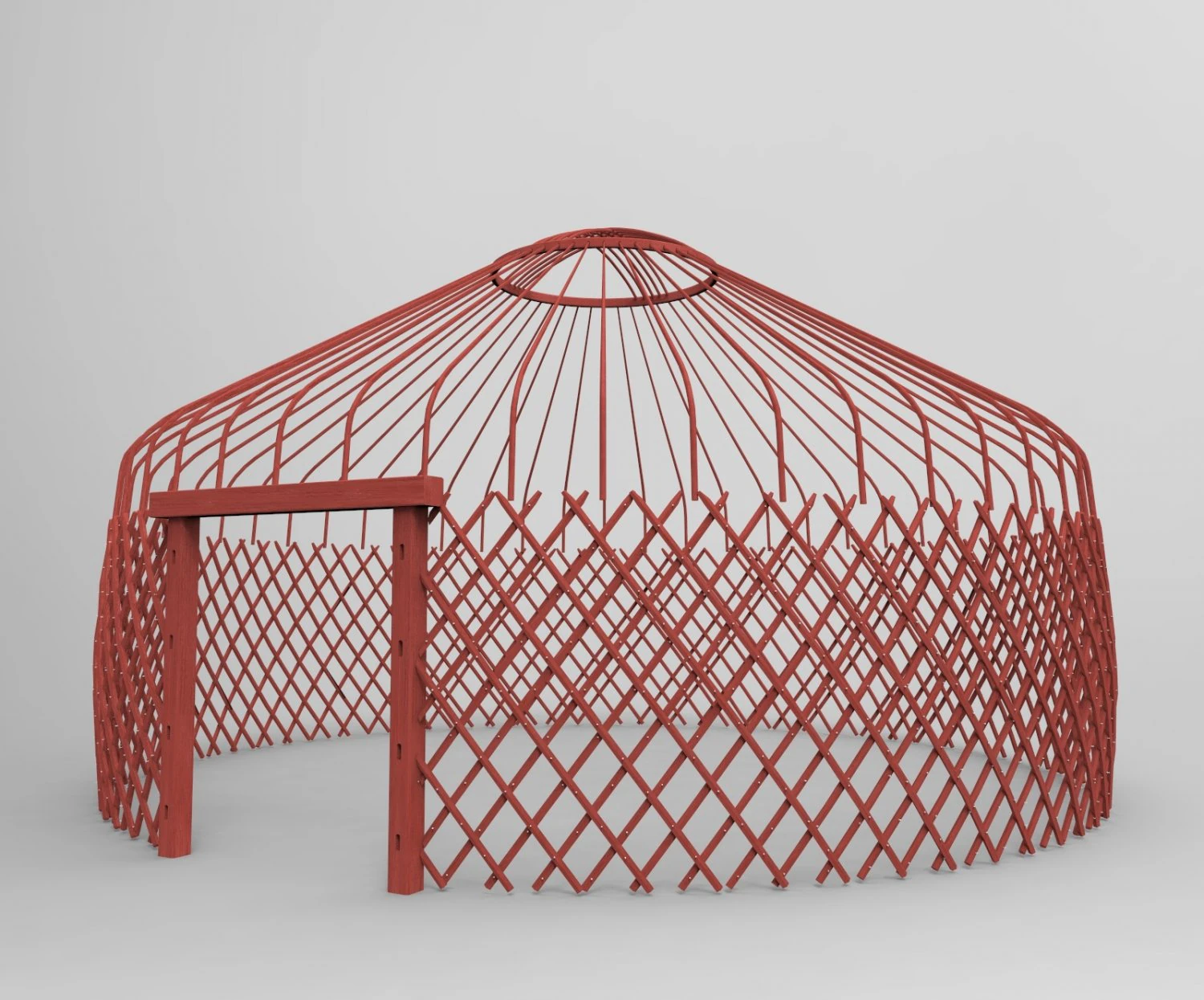 kazakh yurt 3D Model .c4d .max .obj .3ds .fbx .stl .blend