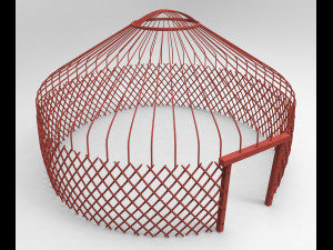 kazakh yurt 3D 模型