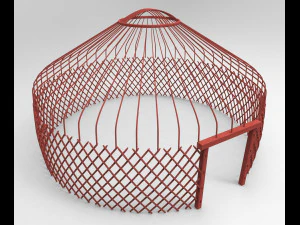 kazakh yurt 3D Model