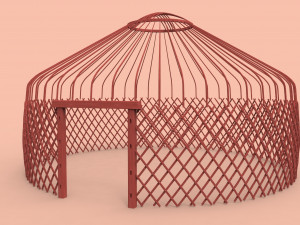kazakh yurt 3D 模型
