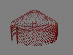 kazakh yurt 3D 模型