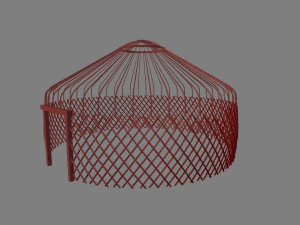 kazakh yurt 3D Model