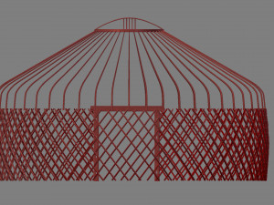 kazakh yurt 3D 模型