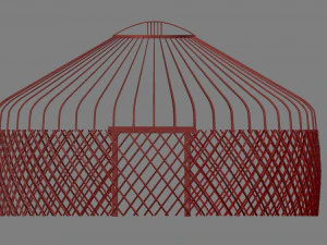 kazakh yurt 3D Model