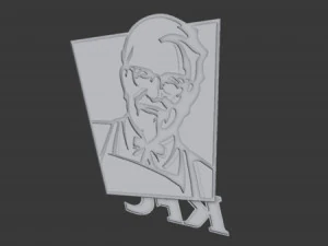 kfc logo free 3D Model