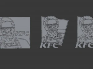 kfc logo free 3D Model