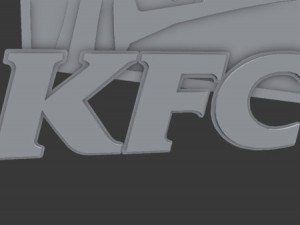 kfc logo free Modello 3D