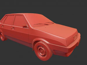 lada 21099 3D Model