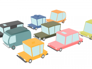 3d low poly car pack 2 3D 모델