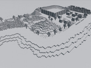 minecraft world Modello 3D