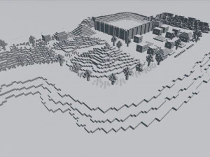 minecraft world 3D Model