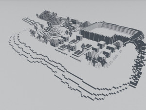 minecraft world Modello 3D