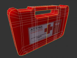 Modelo de arm&aacute;rio de rem&eacute;dios 3D Modelo 3D