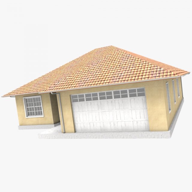 mediterranean style house 3D Model .c4d .max .obj .3ds .fbx .stl .blend 