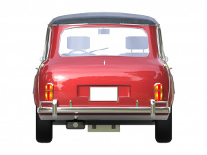 low poly mini car 3D 모델