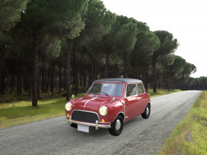 low poly mini car 3D 모델