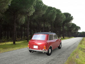 low poly mini car 3D 모델