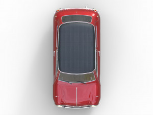 low poly mini car 3D 모델