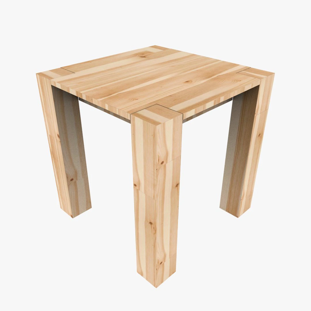 3d modern wooden table model 3D Model .c4d .max .obj .3ds .fbx .stl .blend 