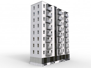 new european flat 3Dモデル