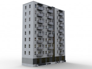 new european flat 3Dモデル