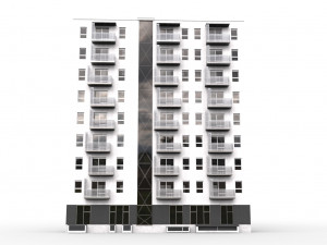 new european flat 3Dモデル