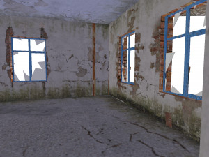 old russian abandoned brick house 3D Модель