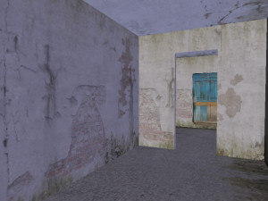 old russian abandoned brick house 3D Модель