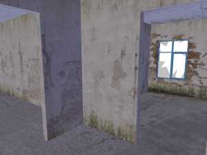 old russian abandoned brick house 3D Модель