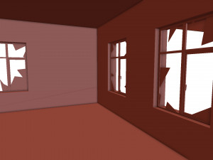 old russian abandoned brick house 3D Модель