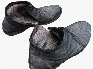 old shabby shoes 3d 3D Model