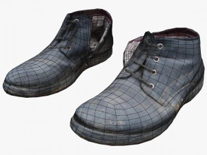 old shabby shoes 3d 3D Model