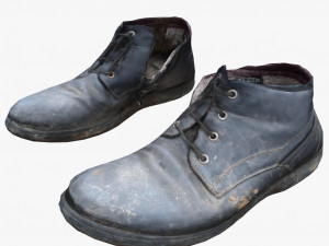 old shabby shoes 3d 3D Model