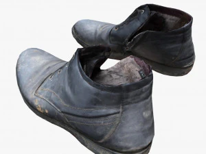 old shabby shoes 3d 3D Model