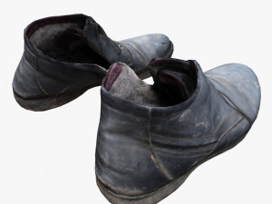 old shabby shoes 3d 3D Model