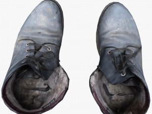 old shabby shoes 3d 3D Model