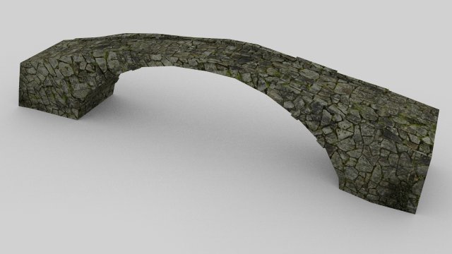old stone bridge 3Dモデル .c4d .max .obj .3ds .fbx .stl .blend 