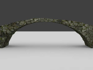 오래된 돌다리 3D 모델