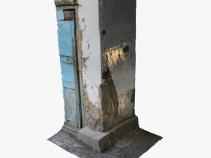 3d old wall corner scanned 3D Model