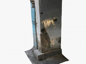 3d old wall corner scanned 3D Model