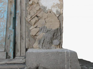 3d old wall corner scanned 3D Model