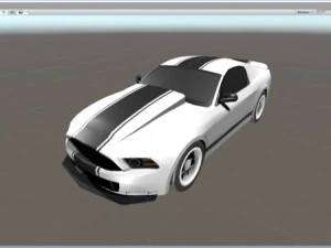 real time gt500 low-poly 3D Model