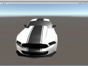 real time gt500 low-poly 3D Model